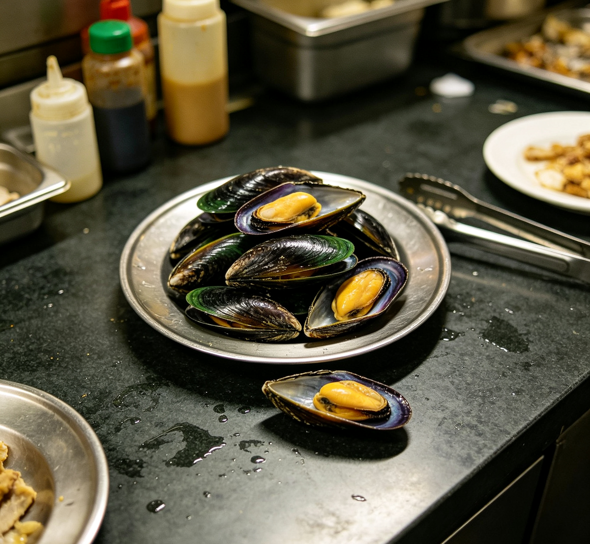 Freshly Steamed Mussels