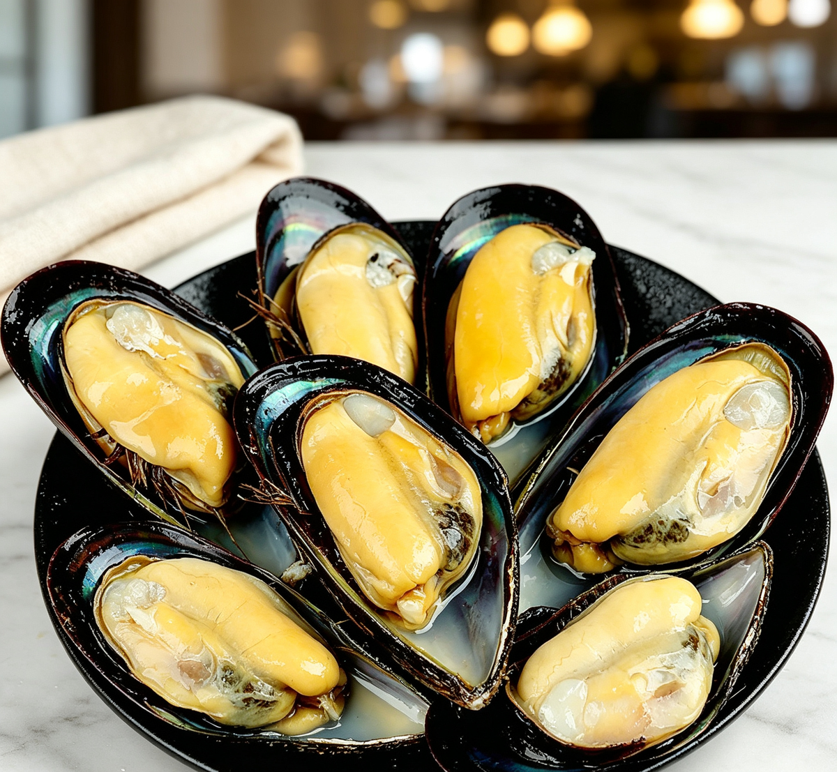 Freshly Steamed Mussels